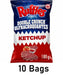 Ruffles Double Crunch Ketchup Potato Chips 180g Each 10 Bags - CanadaGrocery