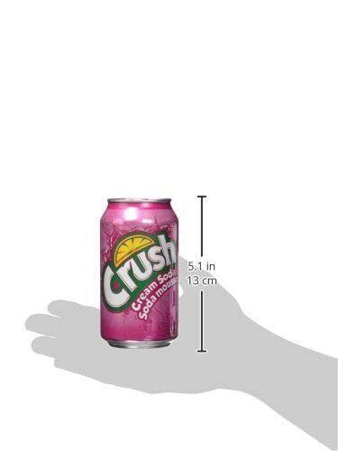 Crush CLEAR Cream Soda Soft Drink 12 Fl Oz, 12 CANS