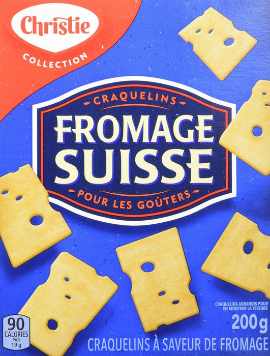 Christie Swiss Cheese Crackers, 200g/7.05 Ounces {Canadian Product}