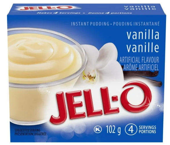 Jell-O Vanilla Instant Pudding Mix, 102g