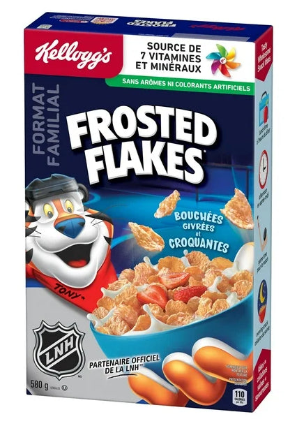Kellogg's Canadian Frosted Flakes Cereal, Family Size, 580g