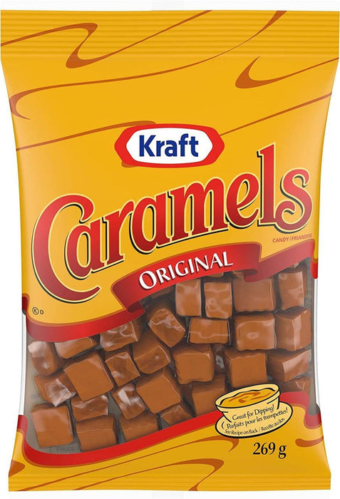 Kraft Original Caramels Chewy Candy 269g/9.5oz Bag