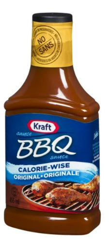 Kraft BBQ Sauce, Light, 455mL