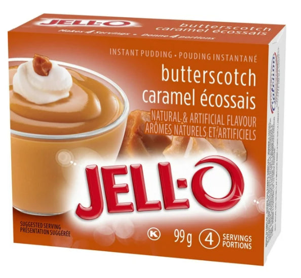 Jell-O Butterscotch Instant Pudding Mix, 99g