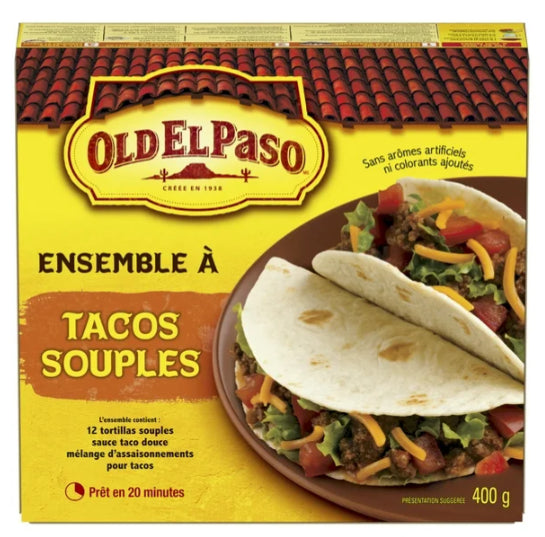 Old El Paso Soft Taco Dinner Kit, 400g