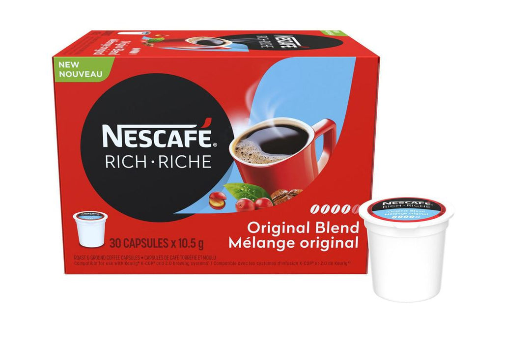 Nescafe Rich Original Blend Coffee Capsules 30 K-Cups