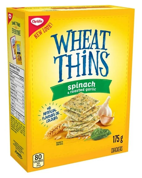 Wheat Thins Spinach and Roasted Garlic Crackers, 175g