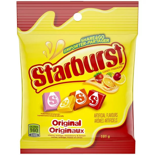 Starburst Candy Original Fruit 191g