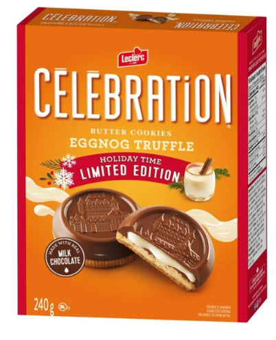 Celebration Eggnog Truffle Milk Chocolate Cookies, 240g