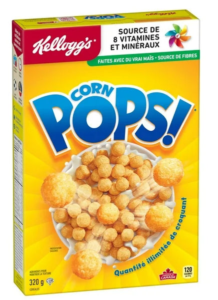 Kellogg's Canadian Corn Pops Cereal, 320g