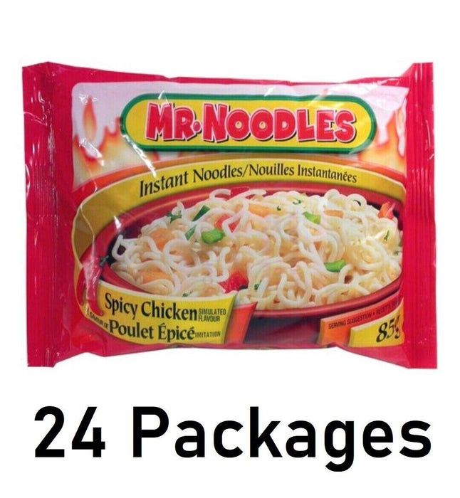 Mr. Noodles Spicy Chicken Flavor Instant Noodles 85g Each 24 Packs