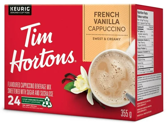 Tim Hortons French Vanilla Cappuccino K-Cups 24ct, 355g