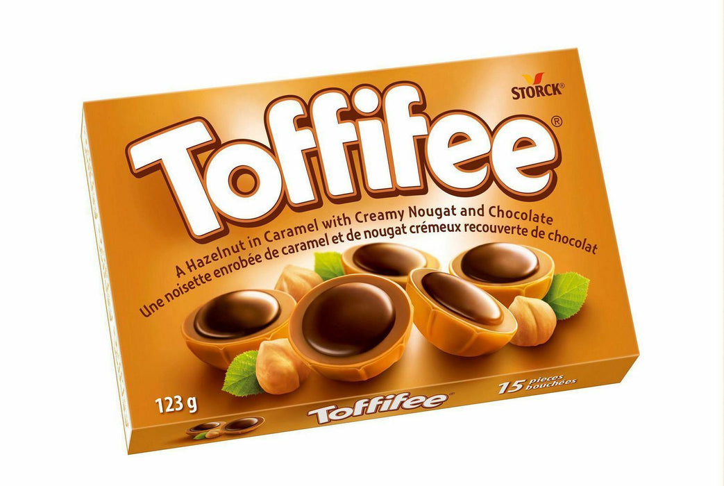 Storck Toffifee Whole Hazelnut in Nougat Cream Filled Caramel 125g Each 10 Boxes