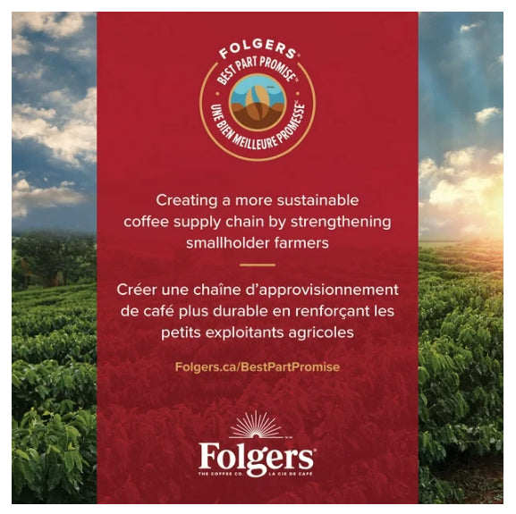 Folgers Black Silk Dark Roast K-Cup Coffee Pods, 30 Count, 240g