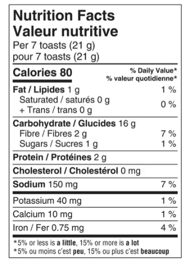 Boulangerie Grissol Melba Toast 12 Grain, 150g