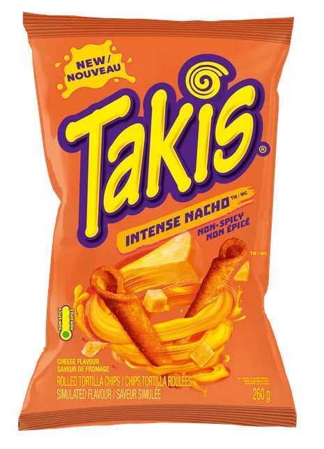 Takis Tortilla Chips Intense Nacho Non Spicy, 260g