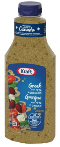 Kraft Greek with Feta and Oregano Salad Dressing, 425ml