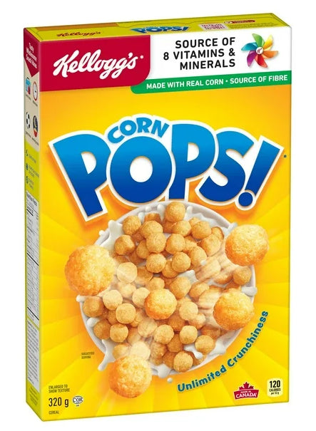 Kellogg's Canadian Corn Pops Cereal, 320g