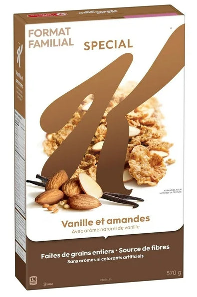Kellogg's Special K Cereal Vanilla Almond Family Size, 570g
