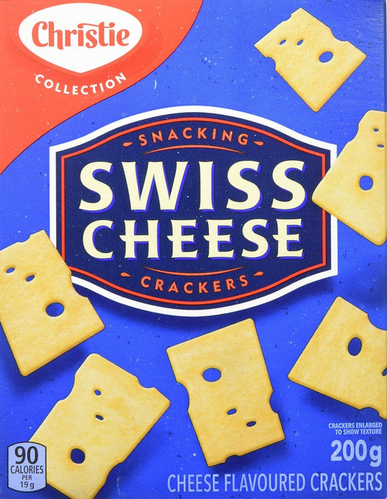 Christie Swiss Cheese Crackers, 200g/7.05 Ounces {Canadian Product}