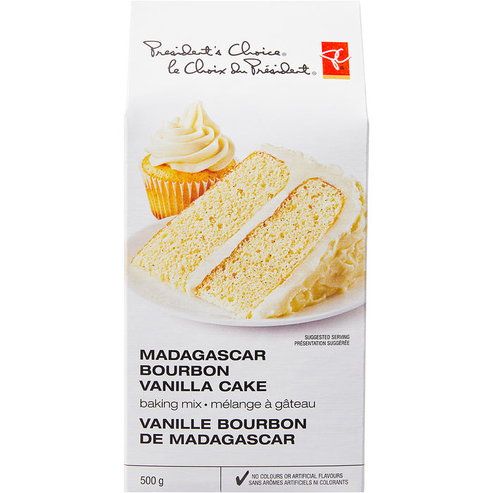 President's Choice, Vanilla Madagascar Bourbon Cake Mix, 500g/17.6oz