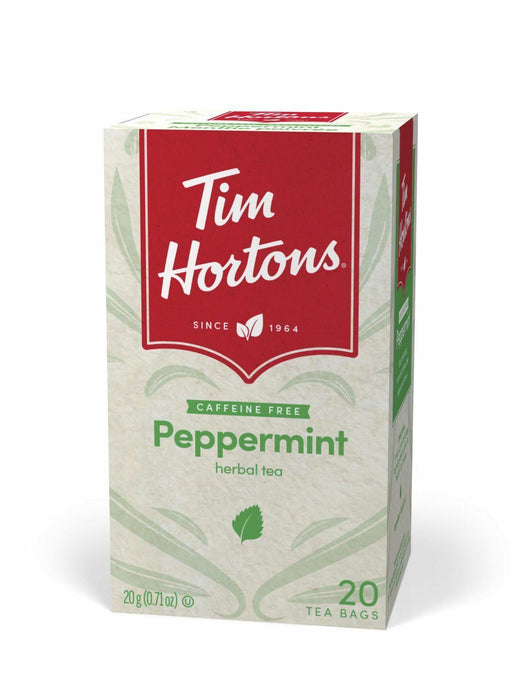 Tim Hortons Peppermint Tea 20 Tea Bags Per Box 3 Count