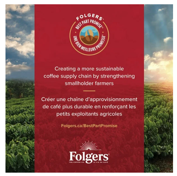 Folgers Classic Medium Roast K-Cup Coffee Pods, 12 Count, 96g
