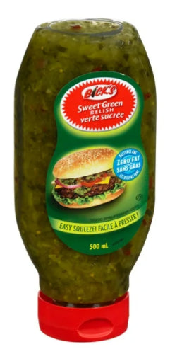 Bick's Squeeze Sweet Green Relish, 500mL