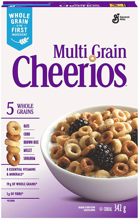 General Mills Cheerios Multi-Grain Cereal, 342g/12.1oz