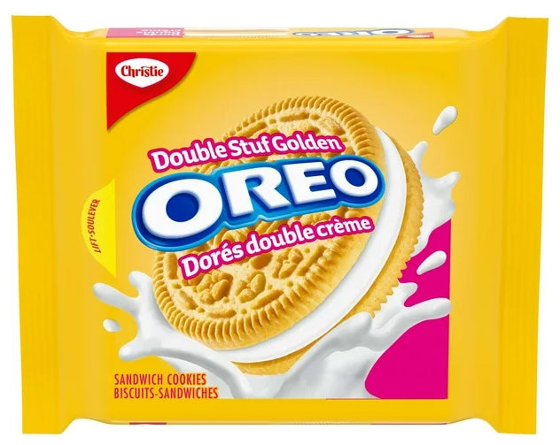 Oreo Double Stuf Golden Sandwich Cookies, 261g