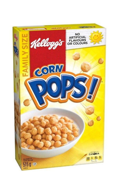 Kellogg's Corn Pops Cereal 515g /18.2oz Each 2 Boxes - CanadaGrocery