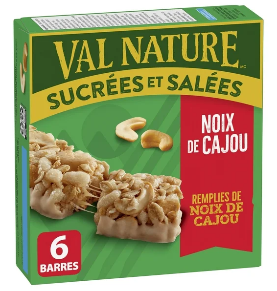 Nature Valley Granola Bars, Sweet and Salty Nut, Cashew, 6 Bars x 32g, 192g