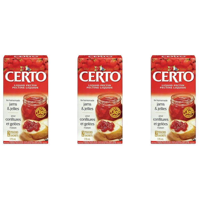 CERTO Pectin Liquid, 171ml, 3 BOXES - CanadaGrocery