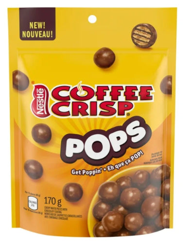 Coffee Crisp POPS Chocolaty Snacks Pouch, 170g