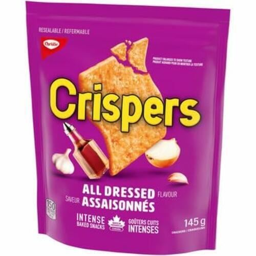 Christie Crispers, All Dressed Crackers, 145g/5.1oz