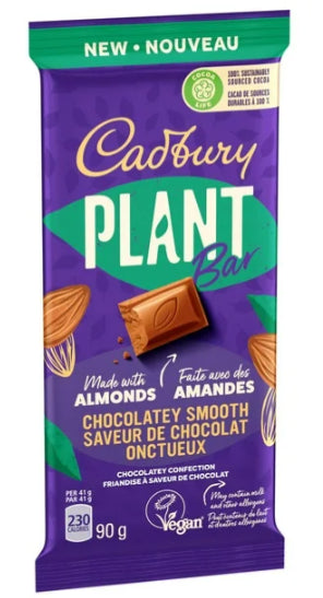 Cadbury Plant Bar Chocolatey Smooth, 90g