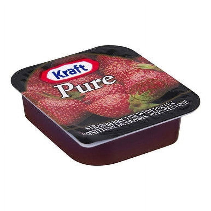 Kraft Pure Strawberry Jam, 16ml Packets, 200 Count