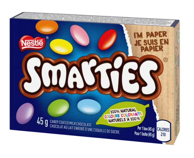 Nestle Smarties Candy Coated Milk Chocolate Carton, 45g