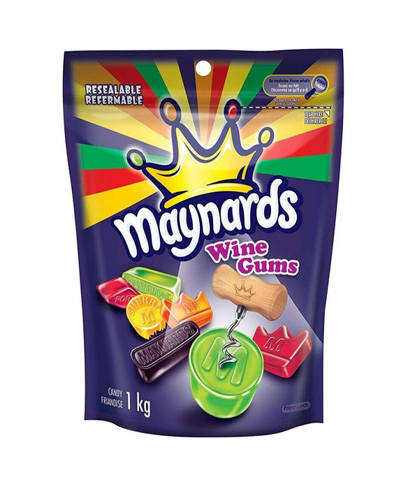 Maynards Wine Gums Gummy Candy, 1kg/2.2lbs Each 10 Jumbo Bags