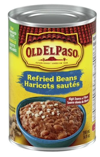 Old El Paso Mexican Refried Beans, Pinto Beans, 398 mL