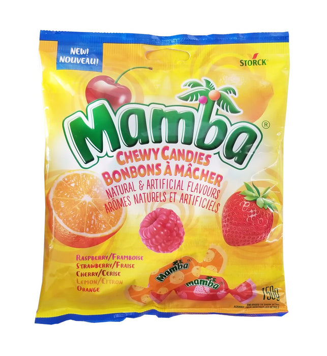 Mamba Fruity Chewy Candy, 150g/5.2oz Bag - CanadaGrocery