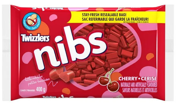 TWIZZLERS NIBS Cherry Licorice Candy, 400g