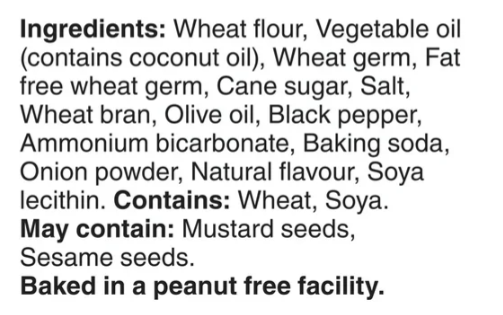 Dare Breton Cracked Pepper and Olive Oil Crackers, 200g