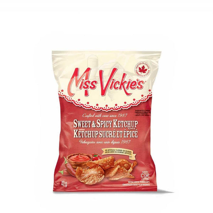 Miss Vickie’s Sweet & Spicy Ketchup Potato Chips 40g Each 6 Mini Bags