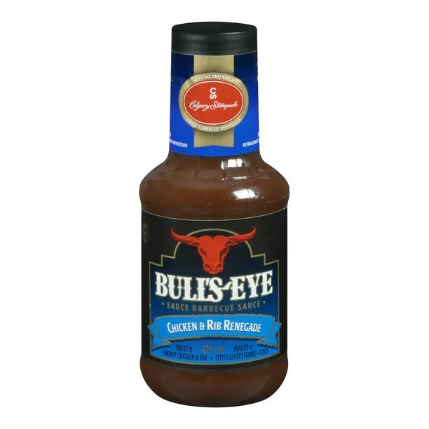 BULL'S-EYE Chicken & Rib Renegade BBQ Sauce, 425ml/14oz