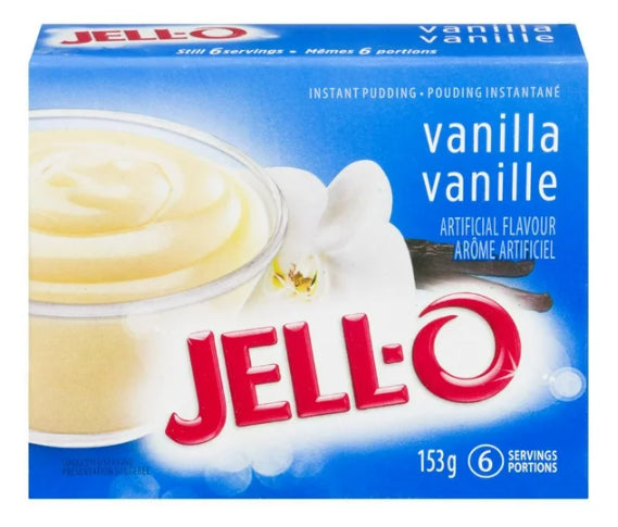 Jell-O Vanilla Instant Pudding Mix, 153g