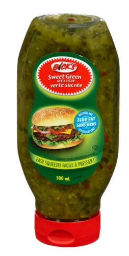 Bick's Squeeze Sweet Green Relish, 500mL