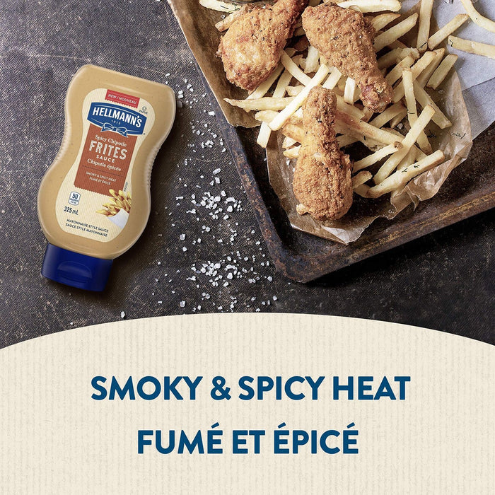 Hellmann's Spicy Chipotle Frites Mayo Sauce, 325ml/11oz