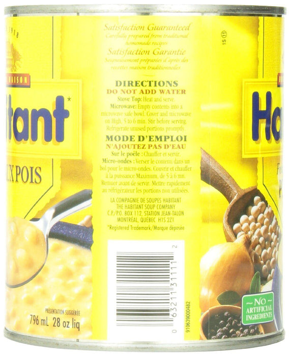 Habitant French Canadian Pea Soup, 791ml/26.92oz 12 CANS