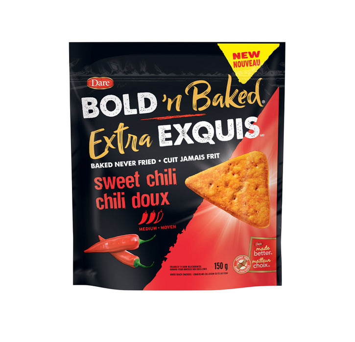 Dare Bold 'n Baked Sweet Chili Crackers, 150g/5.3oz - CanadaGrocery